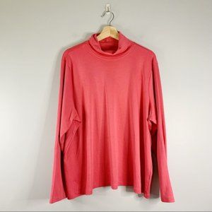 L.L. Bean Womens 100% Supima Cotton Turtle Neck Long  Sleeve